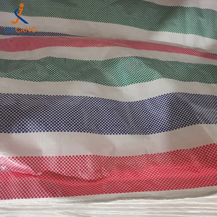 90 জিএসএম স্ট্রিপ PE টারপলিন রোল