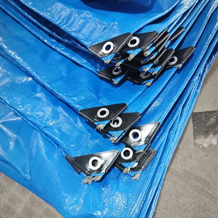 নীল 150gsm পিই টারপলিন